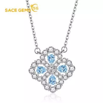 SACE GEMS женский кулон из медного сплава с цирконом, модный подарок розовый