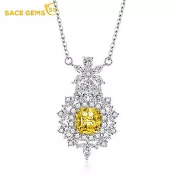 SACE GEMS женский кулон из медного сплава с цирконом, модный подарок розовый
