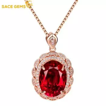 SACE GEMS женское ожерелье кулон медный сплав циркон модный подарок красный