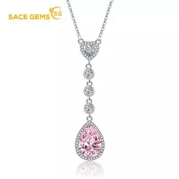 SACE GEMS женское ожерелье кулон медный сплав циркон модный подарок розовый