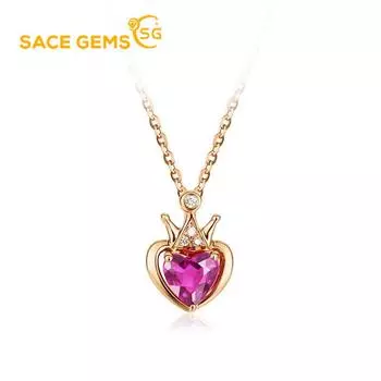 SACE GEMS женское ожерелье кулон медный сплав циркон модный подарок фиолетовый