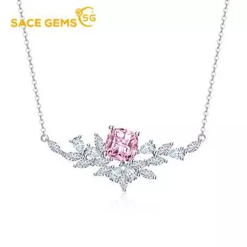 SACE GEMS женское ожерелье кулон медный сплав циркон модный подарок розовый