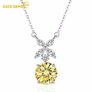 SACE GEMS женское ожерелье кулон медный сплав циркон модный подарок розовый