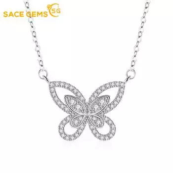 SACE GEMS женское ожерелье кулон медный сплав циркон модный подарок белый