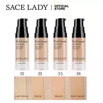 SACE LADY Консилер для полного покрытия, жидкий корректор для макияжа, стойкий макияж для лица, 6 мл