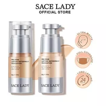 SACE LADY Тональный крем для полного покрытия, стойкий на 24 часа, натуральный матовый тональный крем для лица, 0,7 унции