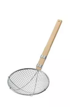 Сачок-черпак Three Snow Super Rough, круглый, 24 см, нержавеющая сталь, для коммерческого использования, сделано в Японии, Three Snow Shinetsu Works 30534 18-8 Tsubame-Sanjo