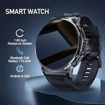 SACOSDING 1,85, большой экран, аккумулятор 710 мАч, V69, Bluetooth, умные часы с вызовом, пульсометр, кислород, умные часы для нескольких упражнений
