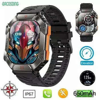 SACOSDING Apollo-002s-A мужские 2,0-дюймовый большой экран компас Bluetooth вызов спортивные часы на открытом воздухе фитнес умные часы женские