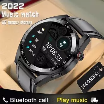 Sacosding Bluetooth Call Smart Watch 454*454 Amoled 1,39-дюймовый экран всегда отображает время 8 ГБ локальной музыки Smartwatch для мужчин China