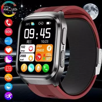 SACOSDING Новейшие смарт-часы Воздушный насос AirBag Кровяное давление Кислород в крови ЭКГ Мониторинг здоровья Фитнес-трекер Smartwatch