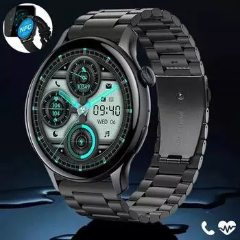 SACOSDING Новые 1,43-дюймовые Bluetooth-звонки NFC Смарт-часы для мужчин, спорта на открытом воздухе, фитнеса, мониторинга сердечного ритма и здоровья, умные часы для телефона Android IOS