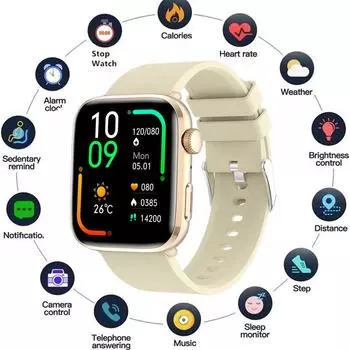 SACOSDING Новые Bluetooth-звонки Смарт-часы для мужчин IP68 Водонепроницаемые 1,85-дюймовые сенсорные мониторы сна Спортивные фитнес-браслет Смарт-часы для женщин