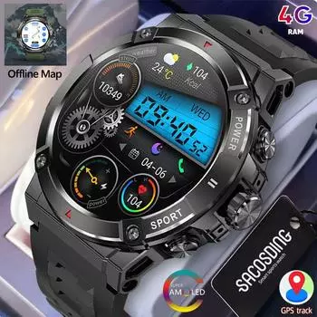 SACOSDING Новые модные умные часы Bluetooth Call 466*466 AMOLED 1,43-дюймовый сенсорный экран Smartwatch артериальное давление пульсометр компас спортивные часы