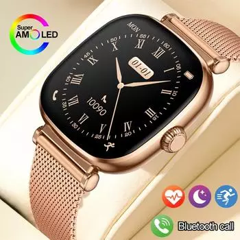 SACOSDING Новые модные женские умные часы Bluetooth Call Voice Assistant водонепроницаемые часы 1,70 AMOLED HD экран 120+ спортивных режимов часы для мужчин