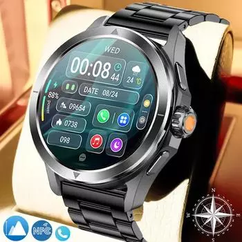 SACOSDING Новые NFC Смарт-часы для мужчин AMOLED Спорт на открытом воздухе GPS Компас Частота сердечных сокращений Водонепроницаемые Bluetooth Звонки Смарт-часы для Xiaomi