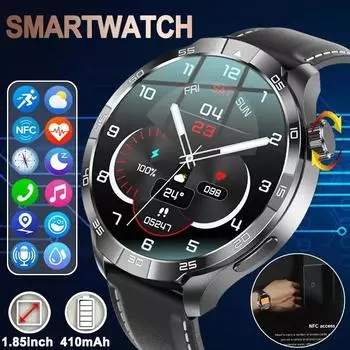 SACOSDING Новые умные часы 1,85 дюйма 360*360 HD сенсорный большой экран мониторинг сна умные часы для мужчин IP67 водонепроницаемые полностью сенсорные мужские умные часы