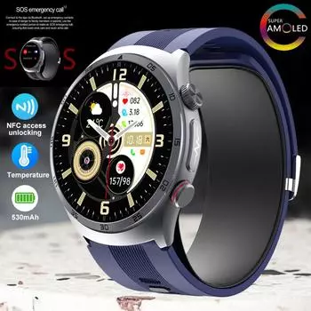 SACOSDING Новые умные часы для мужчин и женщин Воздушный насос + подушка безопасности Тип Тест на артериальное давление 1,43-дюймовый AMOLED-экран ЭКГ Bluetooth Звонок красный