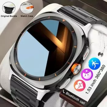 SACOSDING Новые умные часы Watch Ultra 7 с большой батареей 500 мАч, мужские часы AMOLED BT5.3, беспроводной вызов, IP67, спортивные умные часы