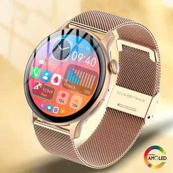 Sacosding Smart Watch 1.43 дюймов 466*466 Amoled Hd экран Smartwatch всегда отображает время Bluetooth Call Ip68 водонепроницаемые часы