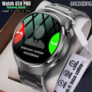 SACOSDING Watch4 Смарт-часы GT4PRO AMOLED360*360 HD Полноэкранный сенсорный экран Bluetooth Вызов Мониторинг артериального давления GPS Часы GT4PRO