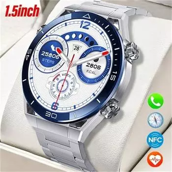 SACSDING DT Ultra Smart Watch Men NFC Smartwatch Wireless Charger Bluetooth Call GPS Tracker Fitness Bracelet 2023 HD Screen