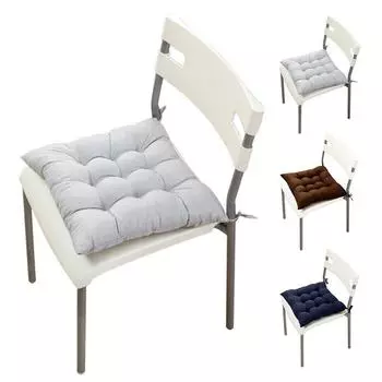 Сад Кухня Офис Нескользящие Завязывающиеся Съемные Украшения Для Дома Подушки На Стул Подушка На Сиденье вино красного