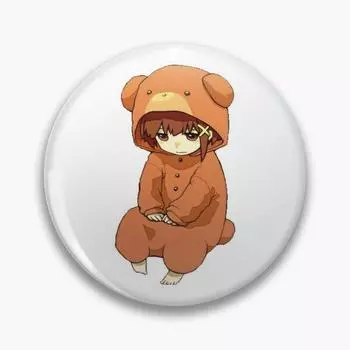 Sad Lain, персонализируемая мягкая пуговица, булавка для декора одежды, ювелирные изделия, забавная шляпа, металлический креативный подарок, женская модная милая брошь с мультяшным рисунком