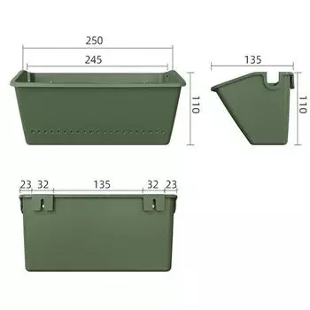 Сад Открытый Стена Растения Цветочный Горшок Контейнер Настенный Висит Вертикальный Зеленый
