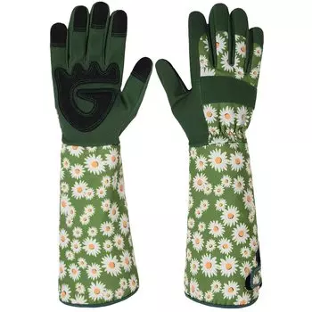 Сад садоводство сад для женщин и садоводство сенсорный экран истирание прокол цветочные розы длинные цветы L [LSYTQRW] перчатки, перчатки, перчатки, мужчины,