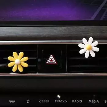 Сад в машине, цветочный автомобильный освежитель воздуха, автомобильный освежитель воздуха, автомобильный диффузор, новый автомобильный подарок, sovir, белый хлопок, ромашка A, 1 шт., корейские автомобильные аксессуары