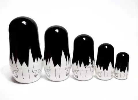 Sadako 3D Lottery C Prize Sada Ryoshka Sadako Design Matryoshka 5 pieces