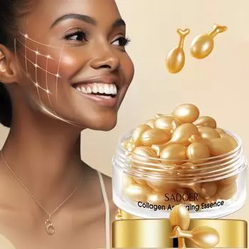 SADDER Collagen Essence Gel - Унисекс Гипоаллергенная увлажняющая эссенция для лица 30 шт/бутылка