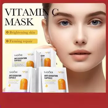 SADEOR Осветляющая капсульная маска с витамином С, увлажняющая и омолаживающая маска 1pcs