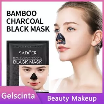 SADOER бамбуковый уголь, поглощающая назальную маску от черных точек, уход за Т-зоной, полоска для носа
