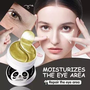 SADOER Caviar Extract Bouncy Moisturising Eye Mask Увлажняющая маска для глаз 80g(60PCS/30pairs)