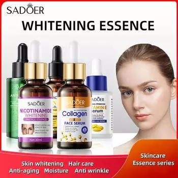 SADOER Centella Asiatica Niacinamide Отбеливающая эссенция Сыворотки для лица против морщин и ухода за волосами Niacinamide Whitening