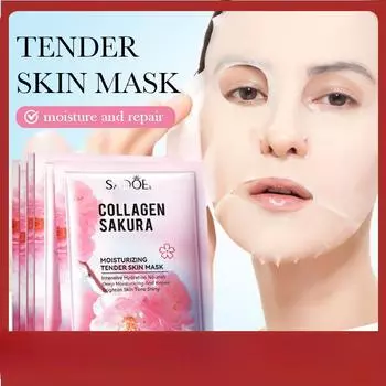 Sadoer Увлажняющая и омолаживающая тканевая маска Cherry Blossom Moisturizing Mask 1pcs