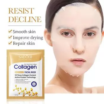 SADOER Collagen Mask Увлажняющая маска против морщин 10pcs