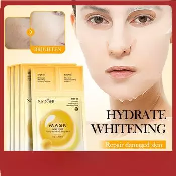 Sadoer Укрепляющая маска Trilogy с диатомовыми дрожжами Нежная увлажняющая маска 1pcs