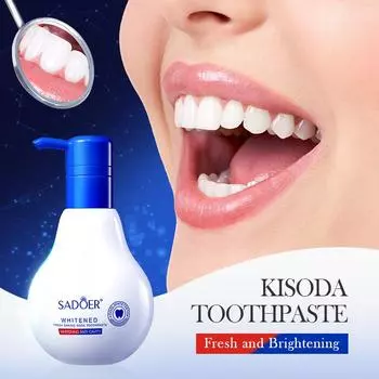 SADOER Flare White Fresh Пищевая сода Чистая зубная паста Зубная паста с помпой