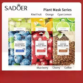 SADOER Fruit Sheet Mask Nourishing Hydration Facial Mask