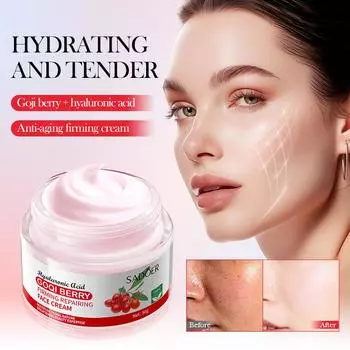 SADOER Goji Berry Anti-Wrinkle Firming Repair Cream Pamper Delicate Skin Facial Treatment Skincare 50g