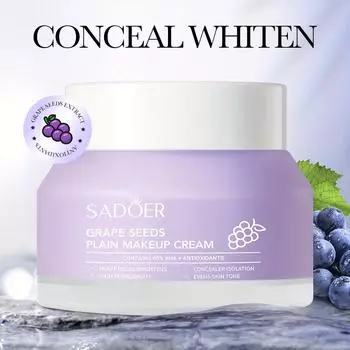 SADOER Grape Seed Concealer Brightening Essence Cream Осветляющий и омолаживающий крем для лица 50g