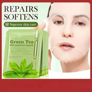 SADOER Green Tea Oil Control Mask Увлажняющая и увлажняющая маска для лица 1pcs