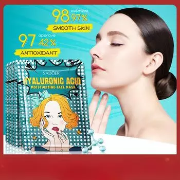 SADOER Hyaluronic Acid Moisturising Goddess Mask Увлажняющая и увлажняющая маска-патч 1pcs