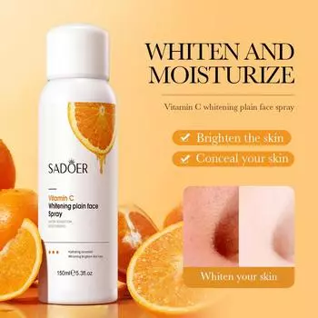 SADOER Hydrating Toner Mist Питательный увлажняющий отбеливающий спрей с витамином C 150g