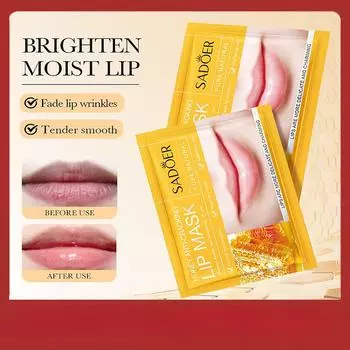 Sadoer Медовая питательная маска для губ против растрескивания Уход за губами Маски для губ Крест