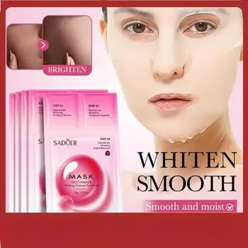 SADOER Niacinamine Trilogy Mask Нежная увлажняющая маска 1pcs