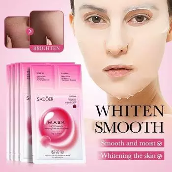 Sadoer Nicotinamine Whitening Trilogy Mask Нежная увлажняющая маска для лица